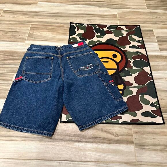 Vintage 90s Tommy Hilfiger Tommy Jeans Recruit Carpenter Baggy Jorts - Picture 3 of 7